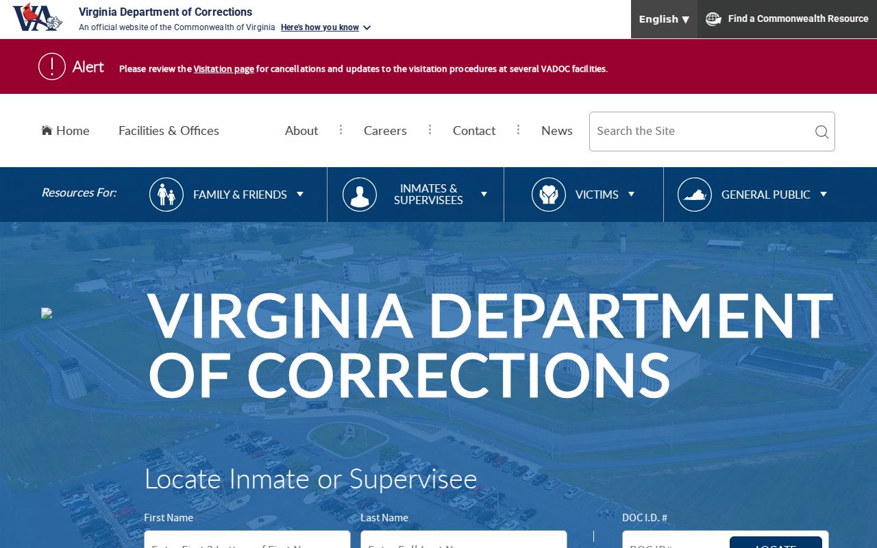 Isle of Wight County arrest transfer search through the VADOC locator