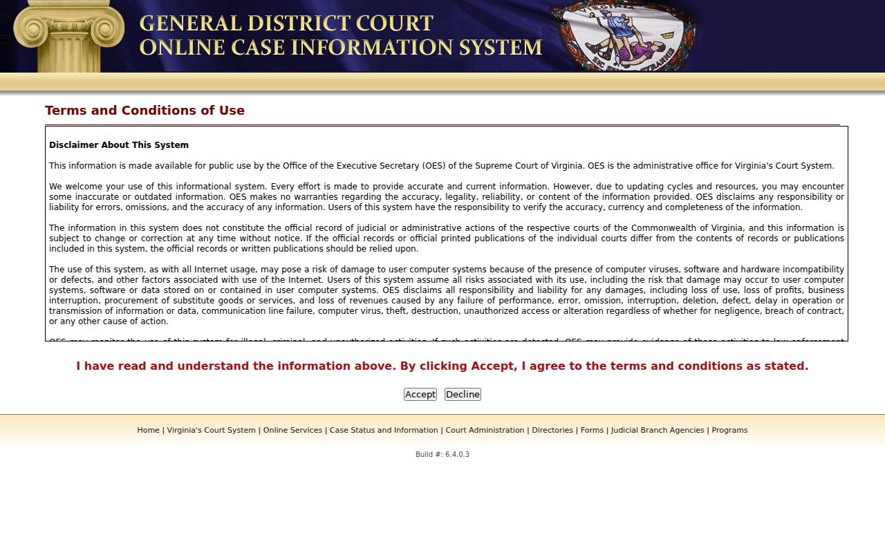 Isle of Wight County criminal case search in General District Court