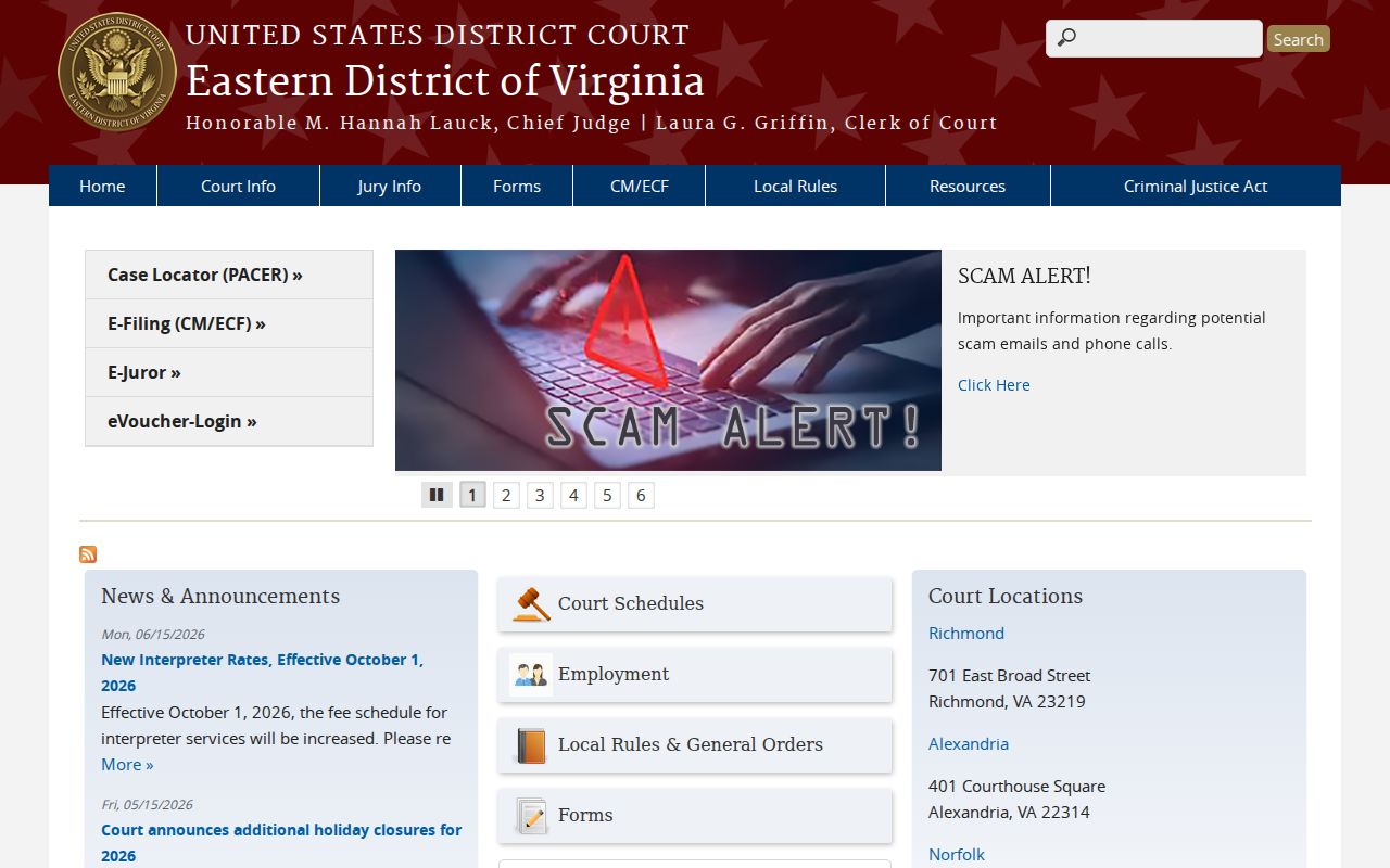 Isle of Wight County criminal records Eastern District court source